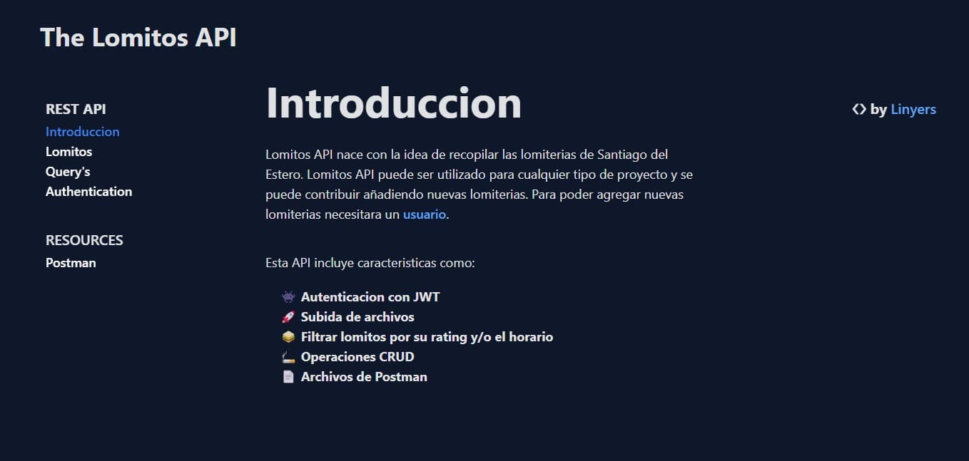 Lomitos API